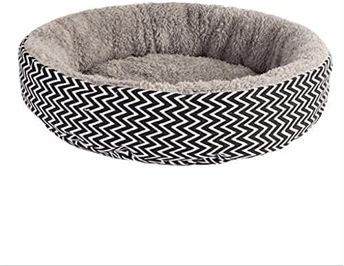 SXNBH Round Bed Dog Bed House Soft Foldable Cats Sleeping Mat Cushion Nest Warm Kennel Pet Mat Puppy Nest