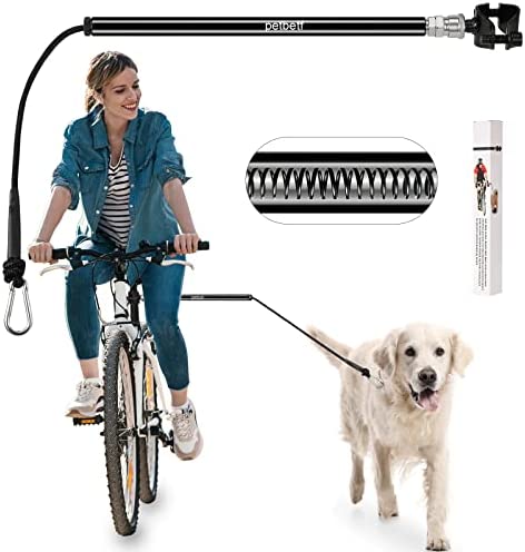 petbetf Dog Bike Leash - Retractable Bicycle Dog Leash with Quick Connect Mechanism | Safety Dog Leash Attachment Fit for Outdoor Exercise | Easy to Installation and Removal